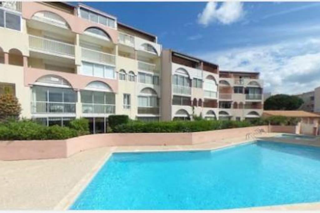 Amouvera C14, T2 Vue Mer, Piscine, Clim, Parking Agde Exterior photo
